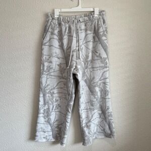 Dairy Boy Womens Large Straight Leg Sweatpants Woodland Camo Baggy Streetwear